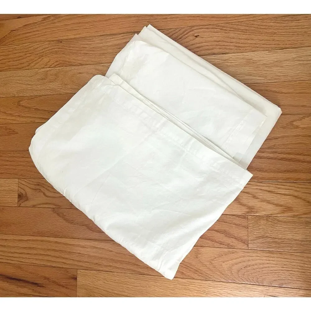 West Elm - Simple White Organic Cotton Crib Skirt - 9.5